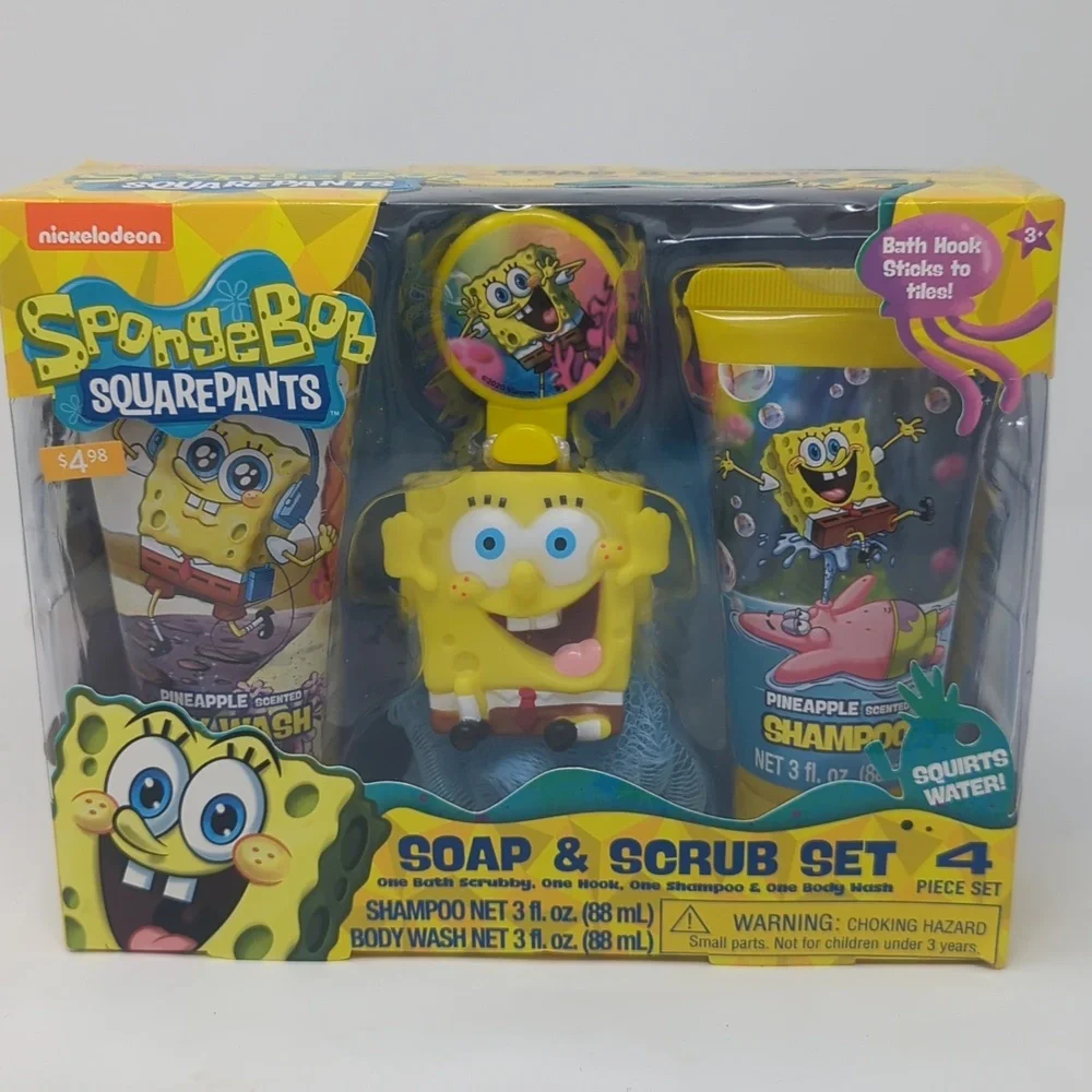 New SpongeBob SquarePants Soap & Scrub Set
